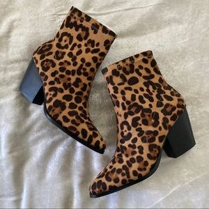 Nasty Gal Leopard Booties